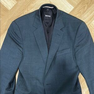 Boss Forest Green Sport Coat Classic Notched Lapel